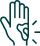 Illustration of an open hand with a glowing outline around a cut, indicating the need to see a doctor for certain types of wounds.