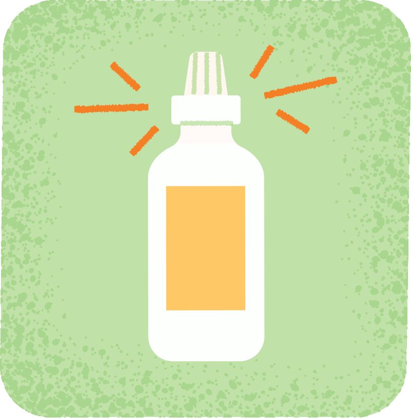 A bottle of corticosteroids for allergies