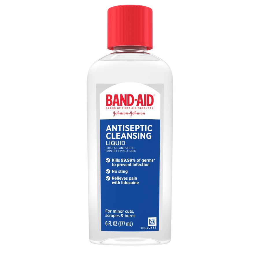 BAND-AID® Brand Antiseptic Cleansing Liquid bottle front