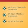 NEOSPORIN Burn has maximum strength pain relief and no sting formula