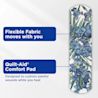 Flexible Fabric moves with you. Designed to cushion painful wounds while you heal