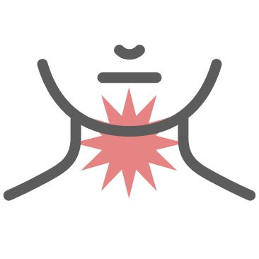 Itchy throat icon