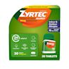 ZYRTEC® Allergy Relief Tablets with Cetirizine HCl 30 count Front of the pack