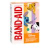 a box of 20 Band-Aid ® brand adhesive bandages, each one tribute to Simba from The Lion King, Stitch from Lilo & Stitch, and Pongo from 101 Dalmatians