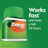 ZYRTEC® Allergy Relief Tablets work fast (starts working hard at hour 1) and last a full 24 hours