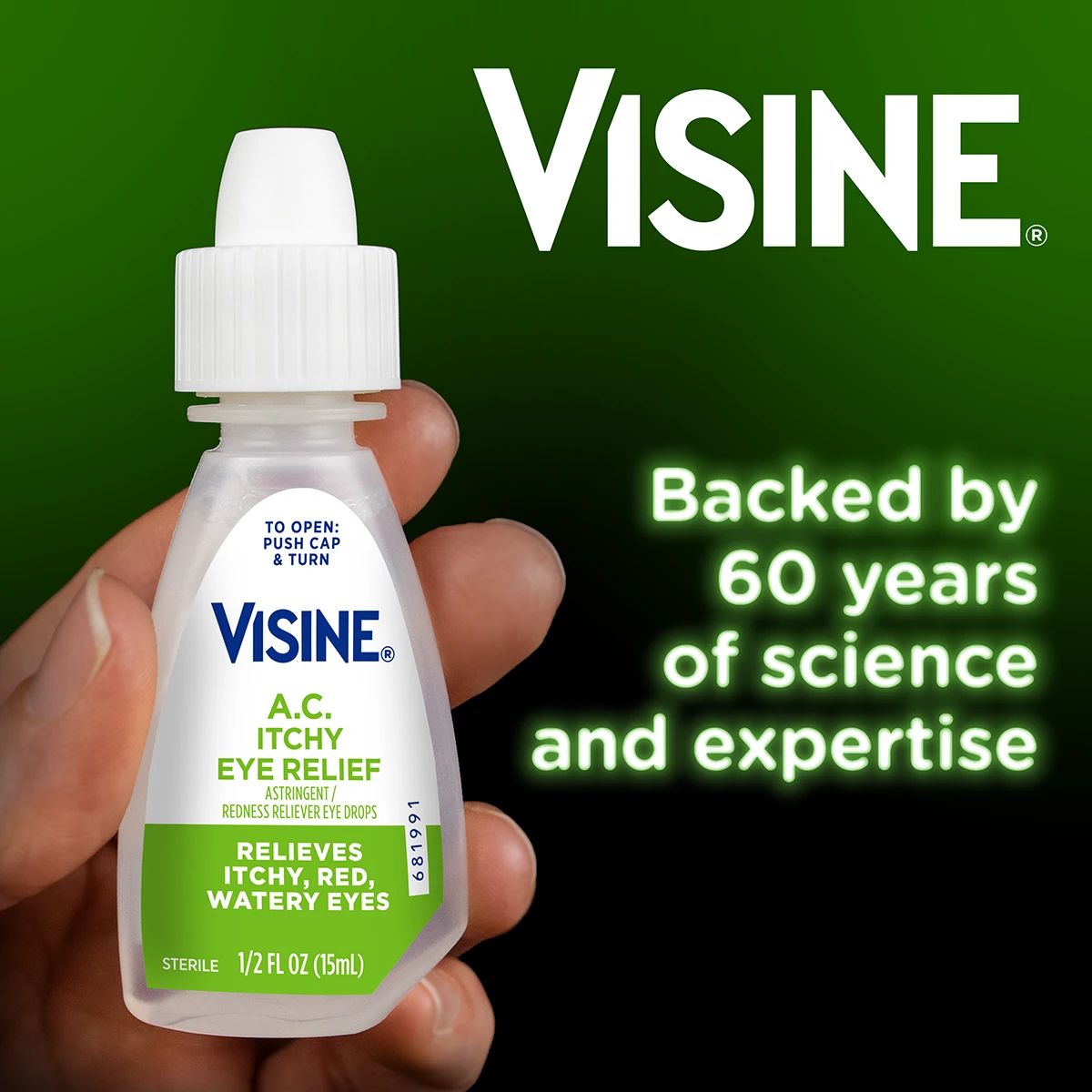 Visine is backed by 60 years of science and expertise!