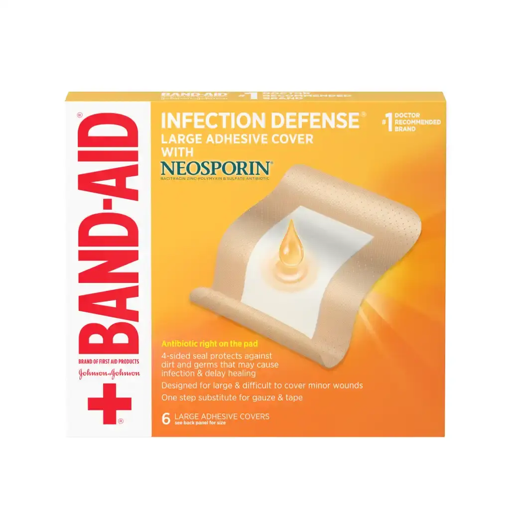 INFECTION DEFENSE® Adhesive Bandages with NEOSPORIN® | BAND-AID® Brand