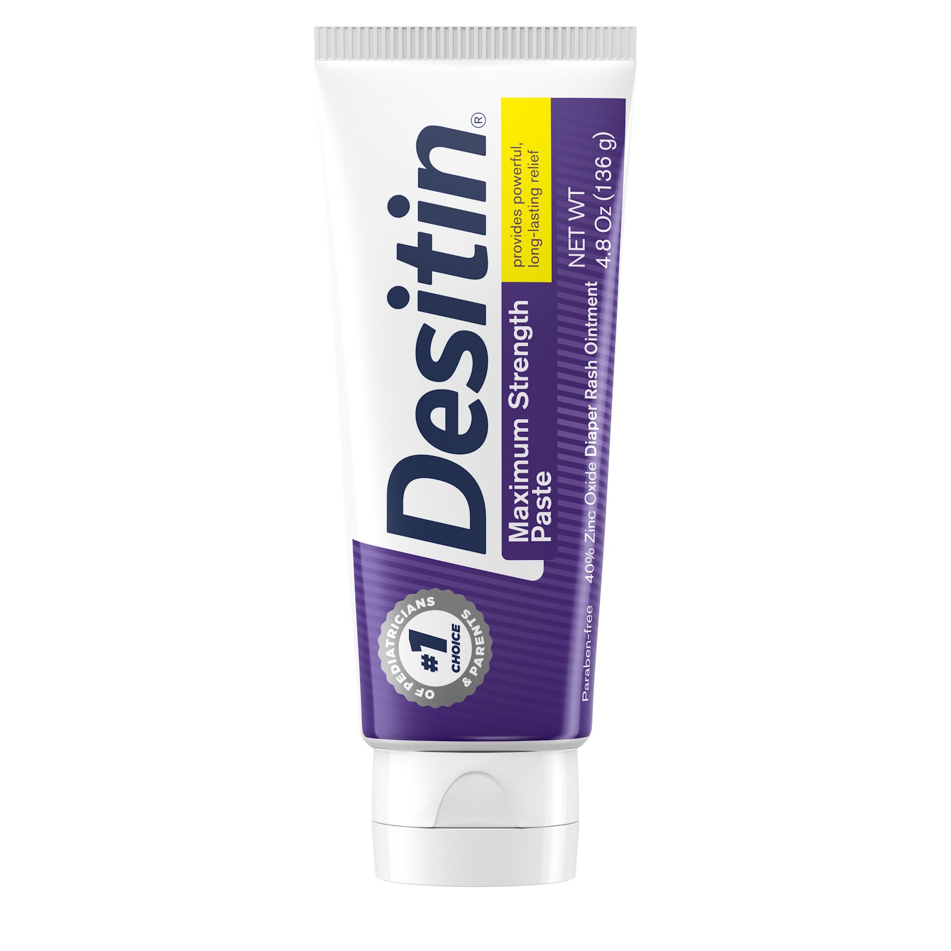  Front Pack Shot of DESITIN® Maximum Strength Original Zinc Oxide Paste 4.8oz