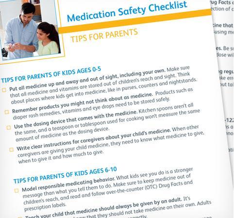 Medicine safety for different ages*