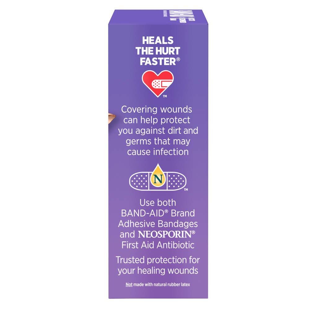 BAND-AID® Brand CUSHION-CARE™ SPORT STRIP® Bandages package side 1