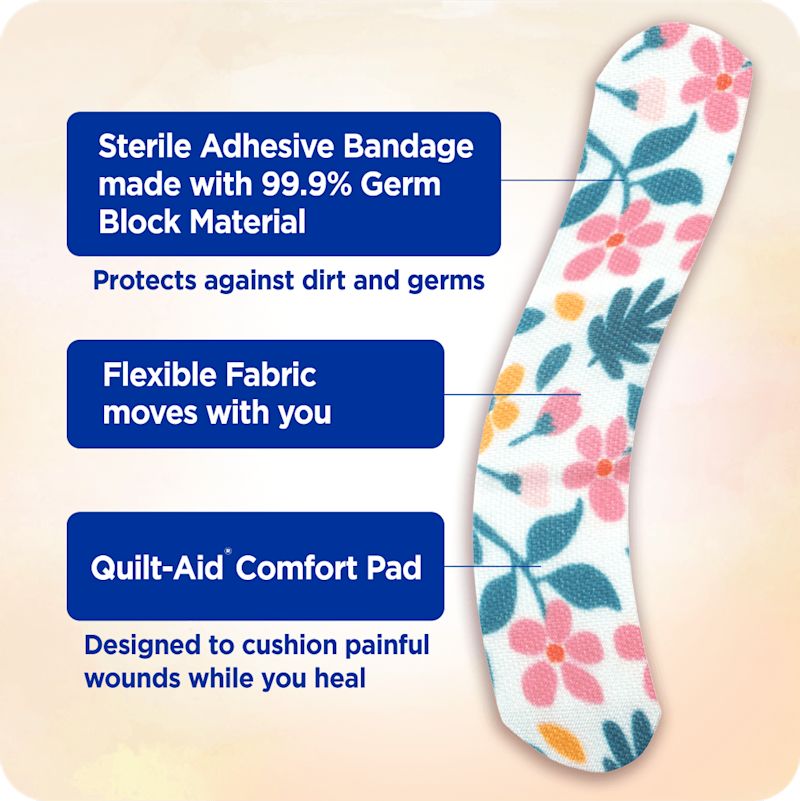 Our unique limited edition BAND-AID® Brand Bandages feature everything you love about our Flexible Fabric bandages, like fabric that moves with you!