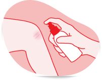 Cleaning a wound.