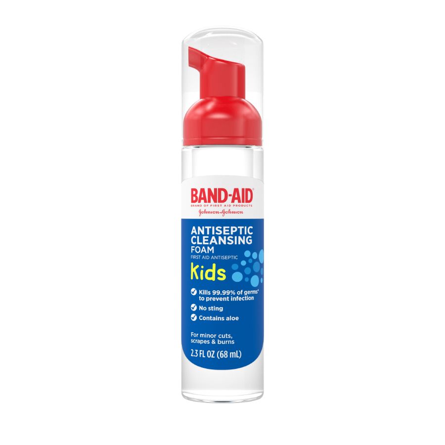 BAND-AID® Brand Antiseptic Cleansing Liquid Kids Foam image 1