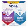 Front of Visine Red Eye Total Comfort Multi-Symptom and Dry Eye Relief Eye Drops packaging