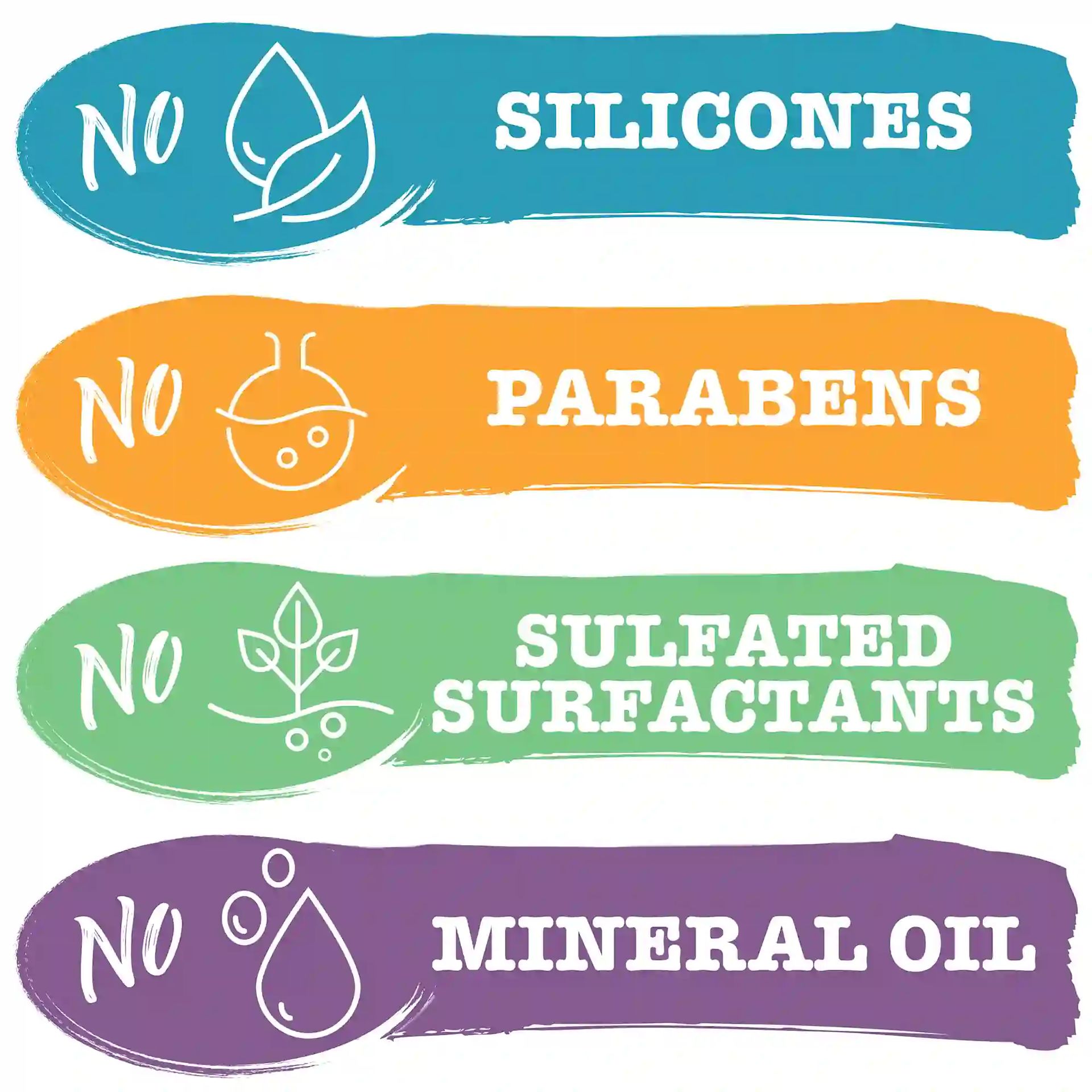 Formulated without silicones, parabens, sulfated surfactants, or mineral oil