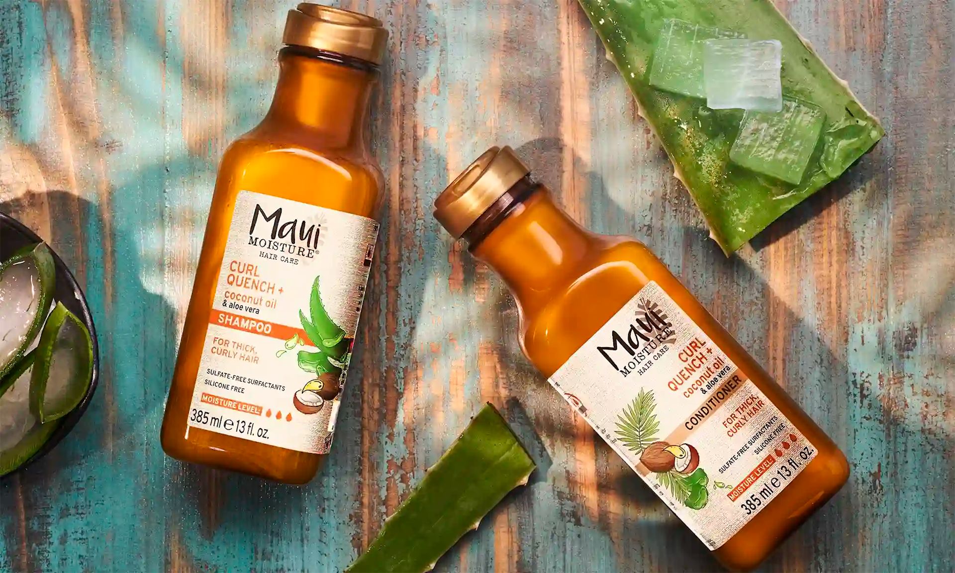 Maui Moisture® Curl Quench + Coconut Oil product line