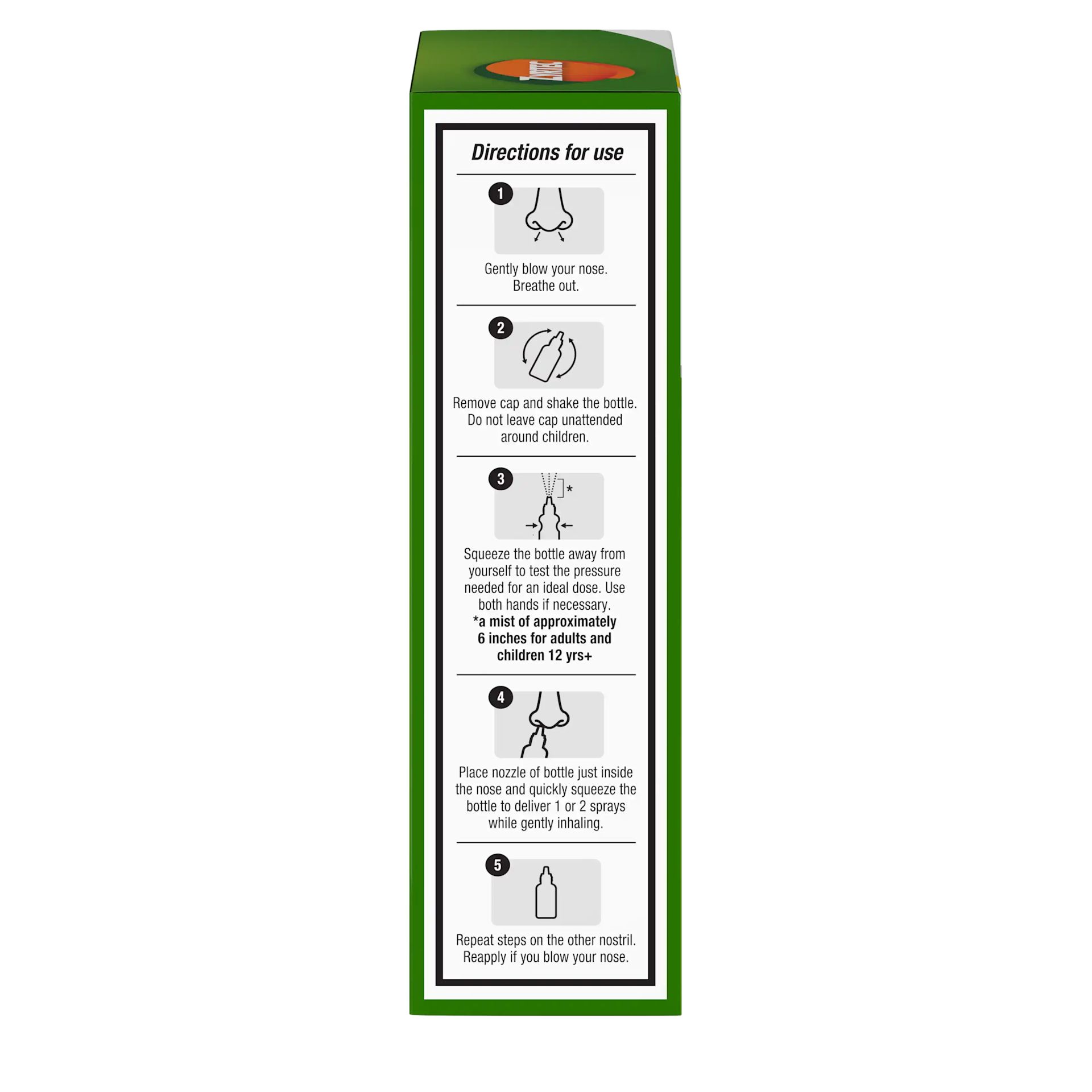 ZYRTEC® Allergan Shield Spray 100 ct Directions
