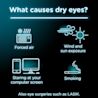 Dry eyes may be caused by staring at your computer screen and forced air