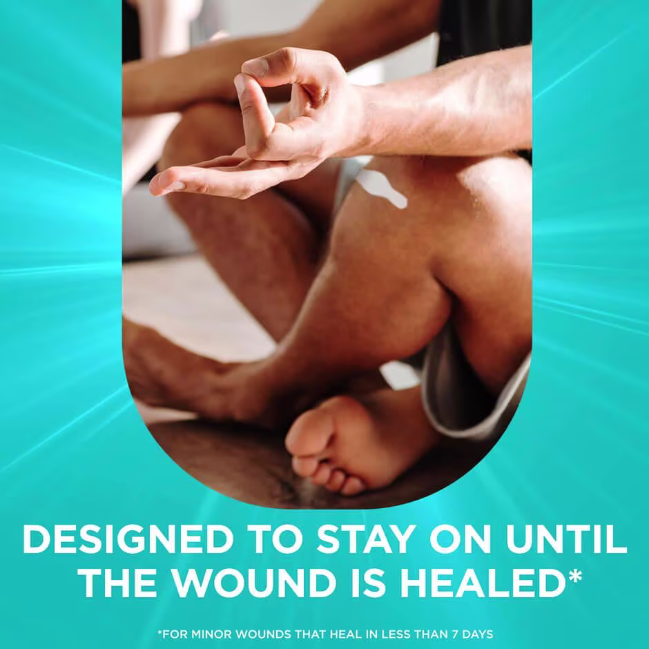 Band-Aid Hydro Seal Hydrocolloid Bandages are designed to stay on until your wound is healed