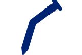 Illustration of a bent rusty nail, emphasizing the importance of seeking medical attention for injuries involving metal or rust.