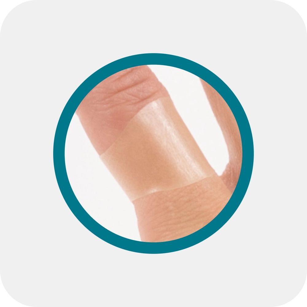 Stays on longer than regular bandages