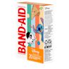 a box of 20 Band-Aid ® brand adhesive bandages, each one tribute to Simba from The Lion King, Stitch from Lilo & Stitch, and Pongo from 101 Dalmatians
