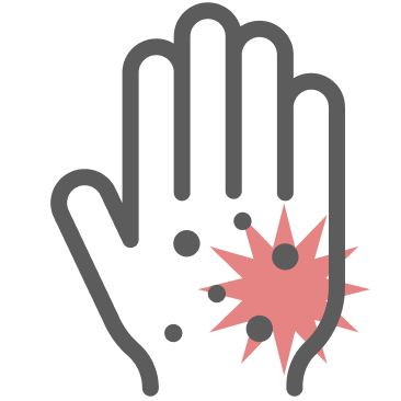 Itchy skin icon