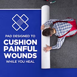 Pad designed to cushion painful wounds while you heal 
