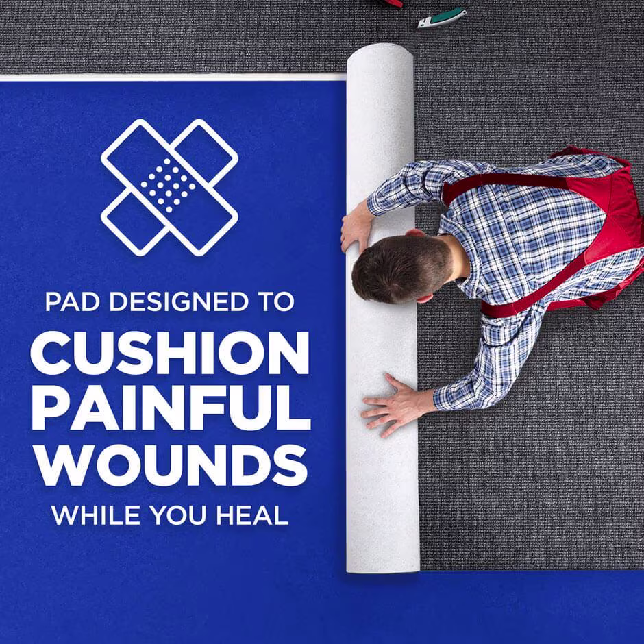Pad designed to cushion painful wounds while you heal 