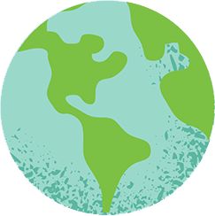 Blue globe