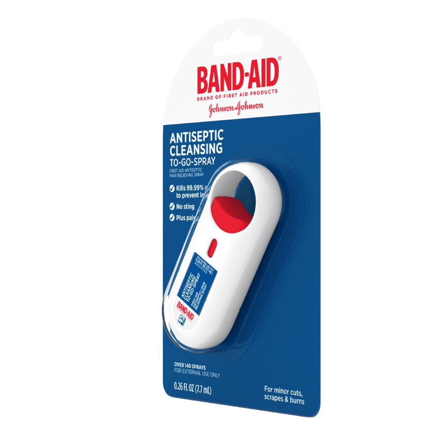 BAND-AID® Brand Antiseptic Cleansing Liquid To Go Spray - Image 2 - Band Aid - en-US