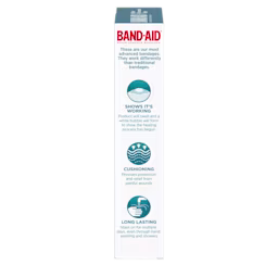 How To pack shot for BAND-AID® Brand HYDRO SEAL® All Purpose Hydrocolloid Bandages