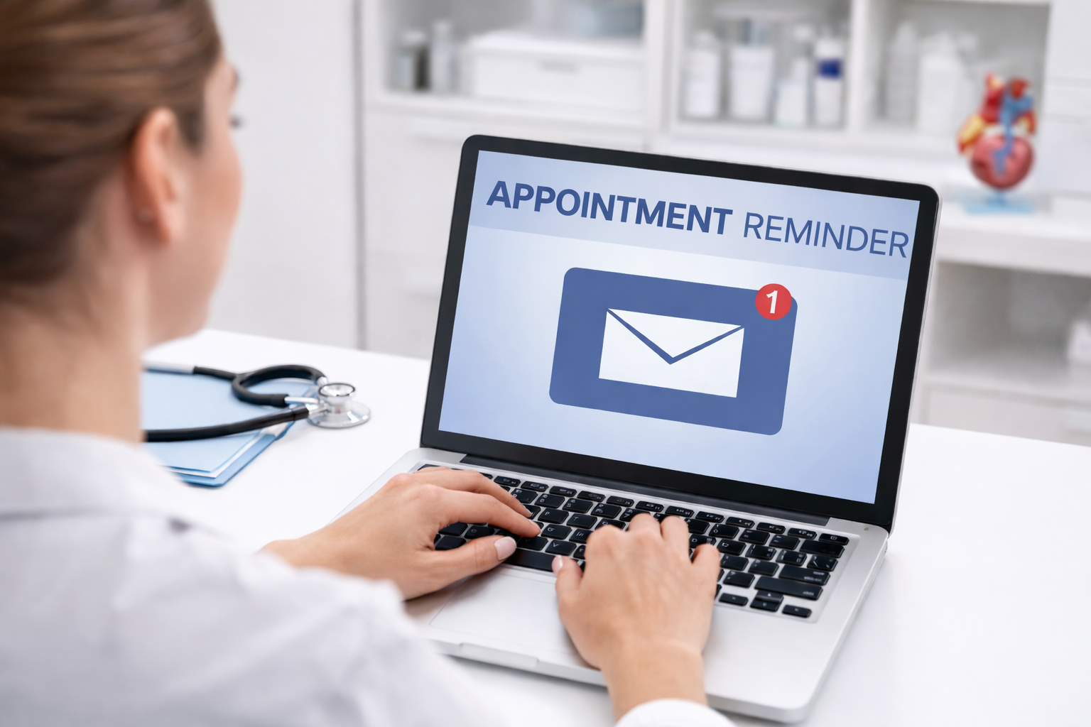 Appointment reminder at the office