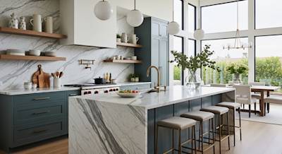 Transform Your Kitchen with a Stunning Waterfall Island