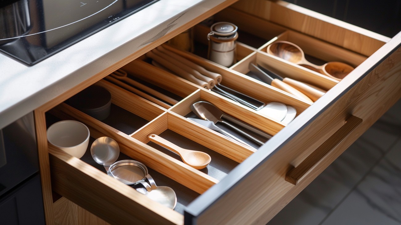 kitchen drawer organizers photo