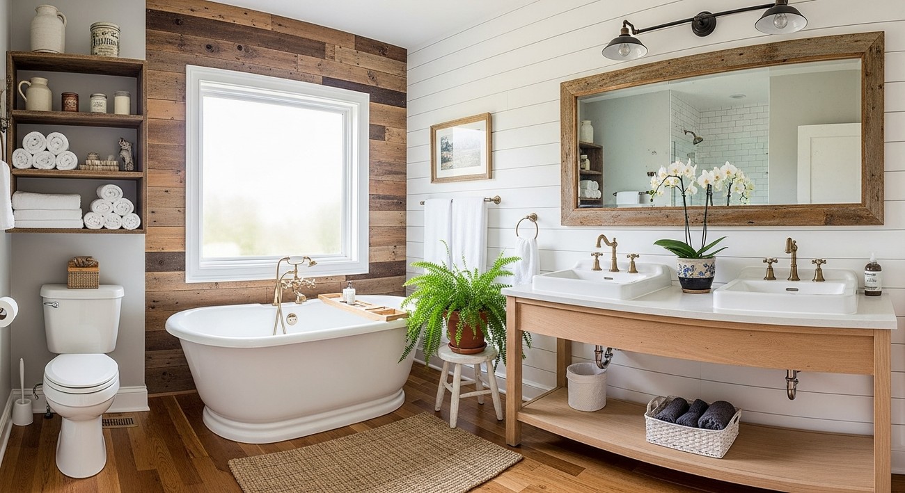 farmhouse bathroom design photo