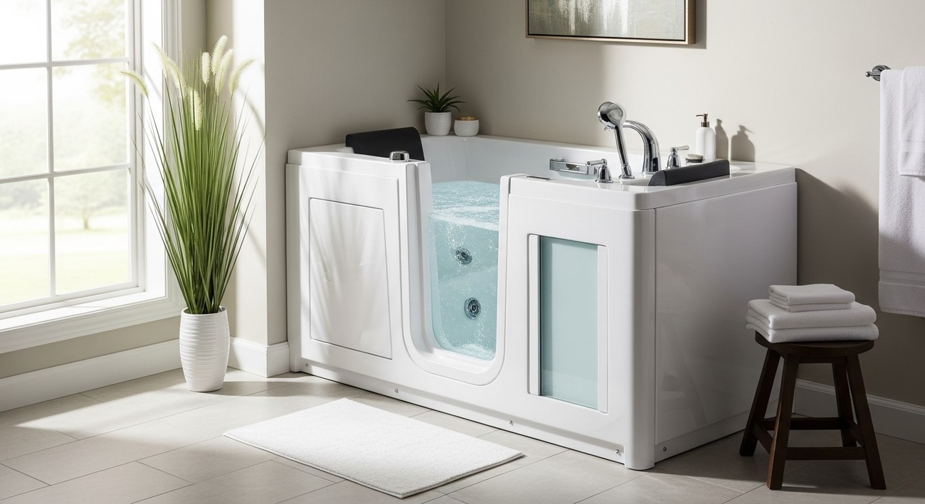 best walk in tub water capacity