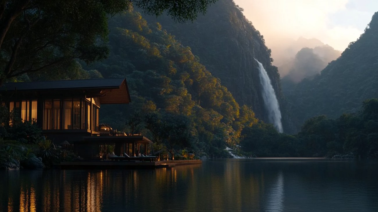 best waterfall island