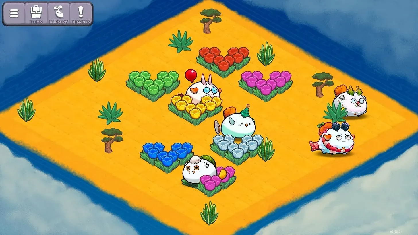 In Axie Infinity Raylights, plants are grown by sowing minerals through the seedling nursery. The game is a mini-game version of Axie Infinity Homeland.