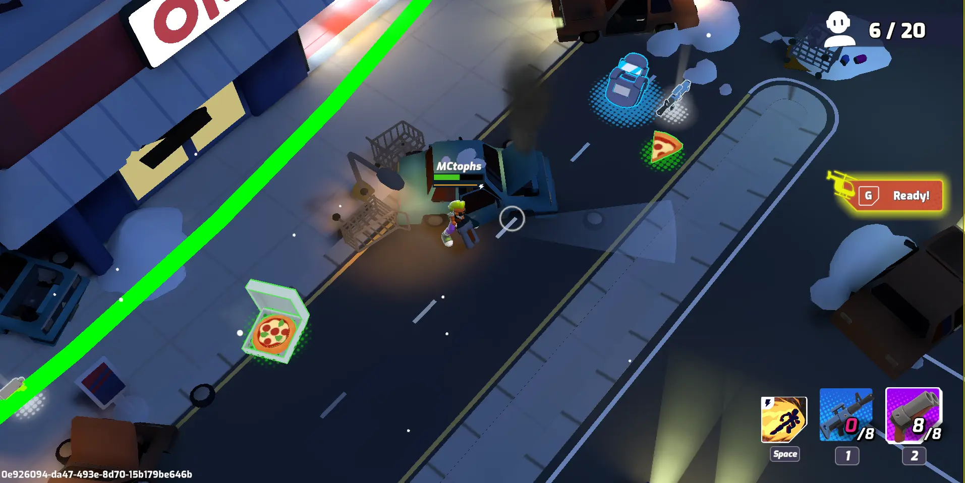 In Mighty Action Heroes, players have a variety of heroes to choose from. Players engage in a Battle Royale mode, striving to be the last person standing.