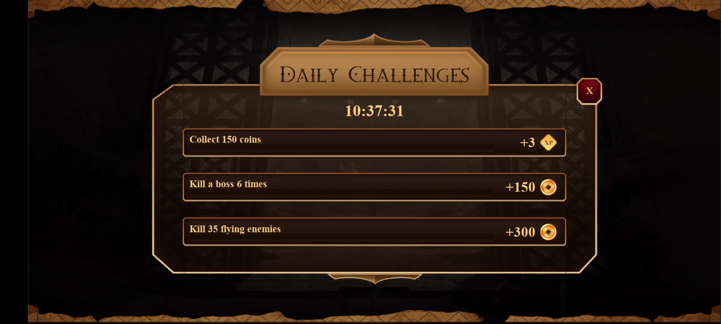 Vulcan's Creed Daily Challenges