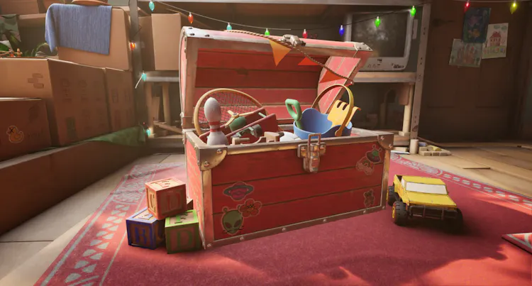 Players navigate the Plushies through a series of imaginative and competitive minigames, all set within the creatively repurposed confines of the attic.