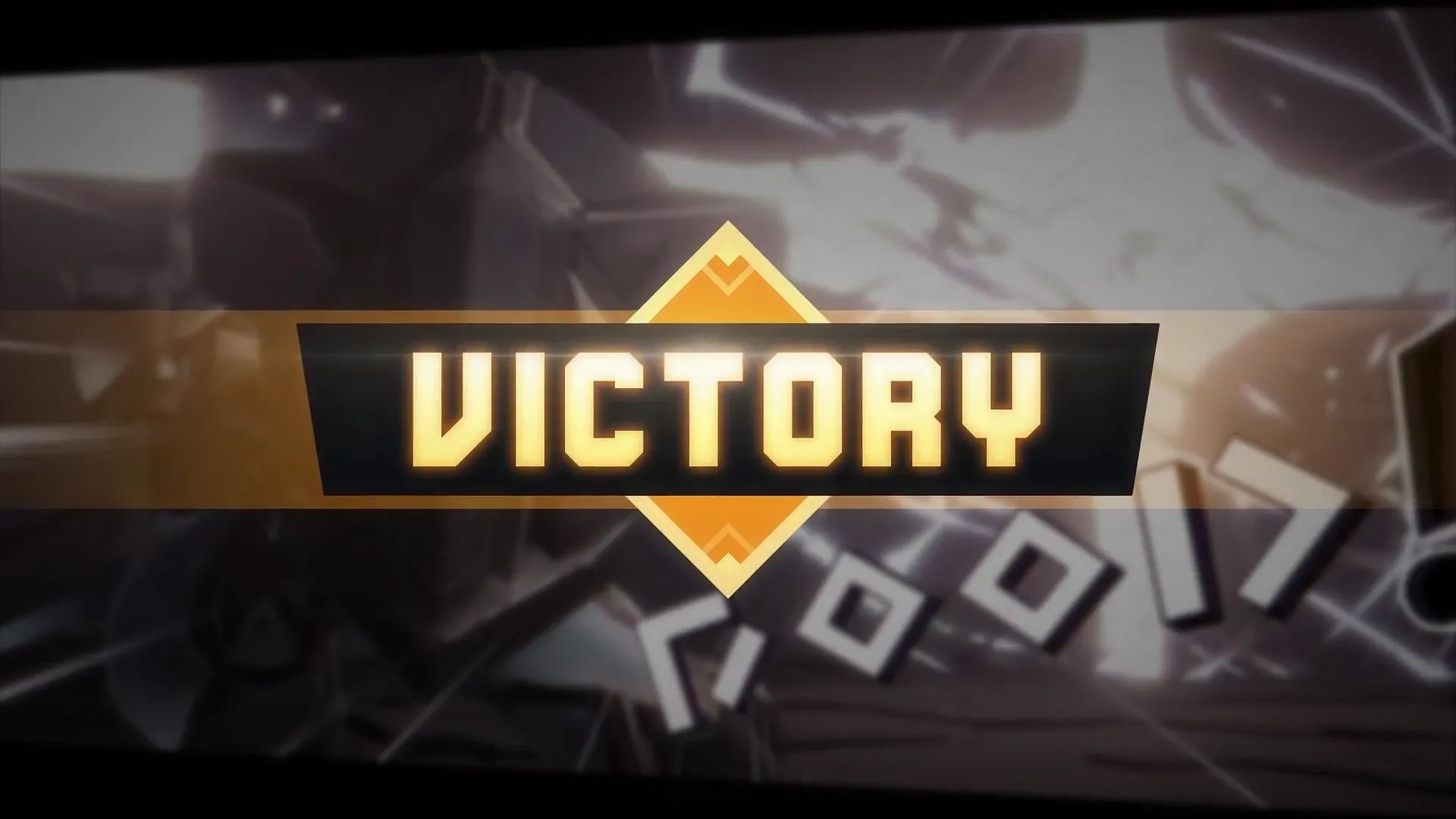 This Apeiron photo captures the Victory poster that players receive after successfully finishing a match against various enemies in the game.