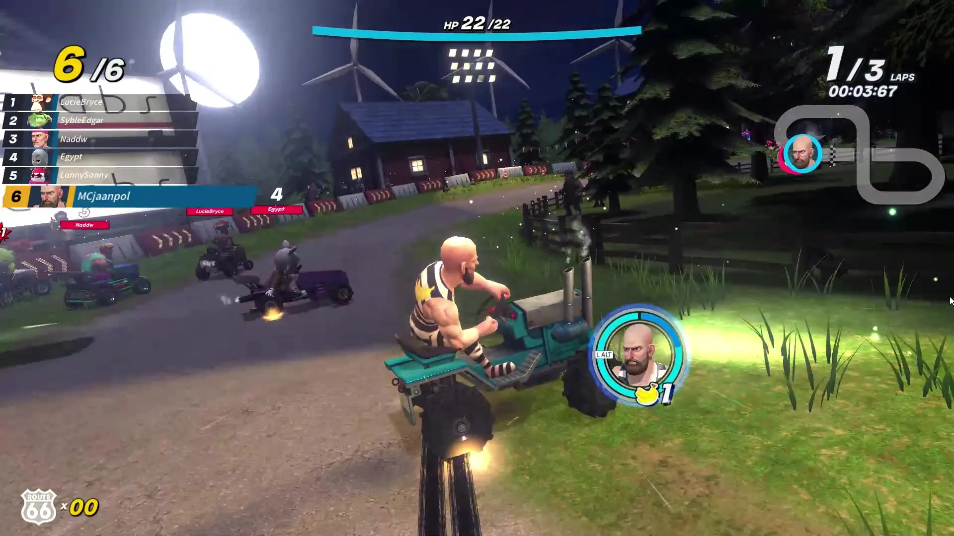 Rumble Racing Star gameplay: showing drift