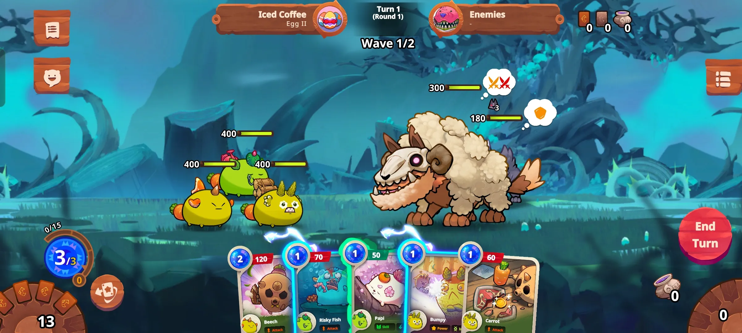 Axie Infinity Origins Adventure mode is where players play against powerful Chimeras. Players must kill these monsters to progress, and earn rewards.