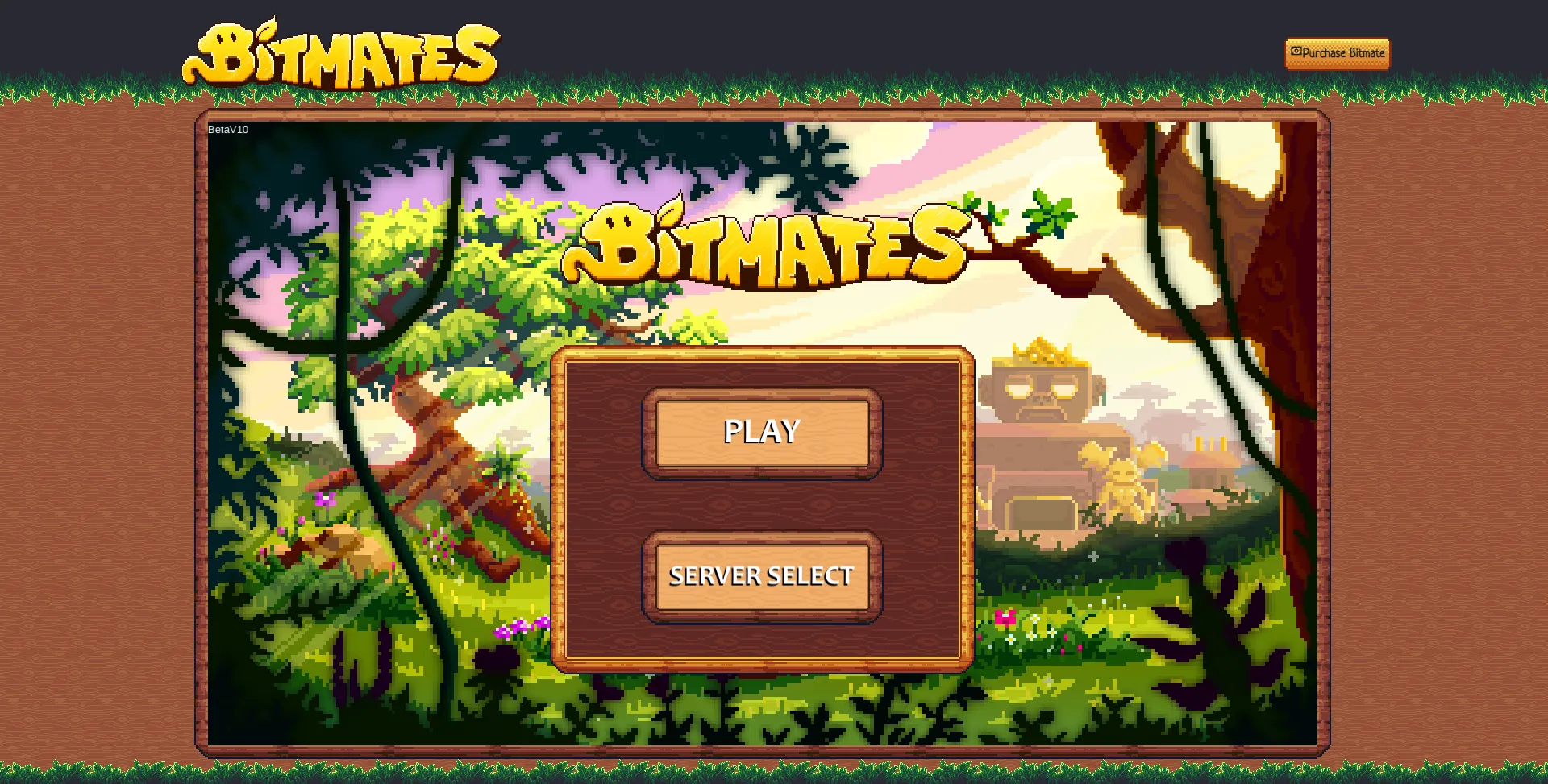 The displayed picture vividly showcases the Bitmates homescreen, which functions as the primary interactive lobby upon opening the application.