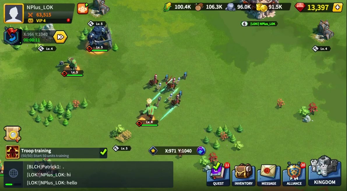 League of Kingdoms gameplay
