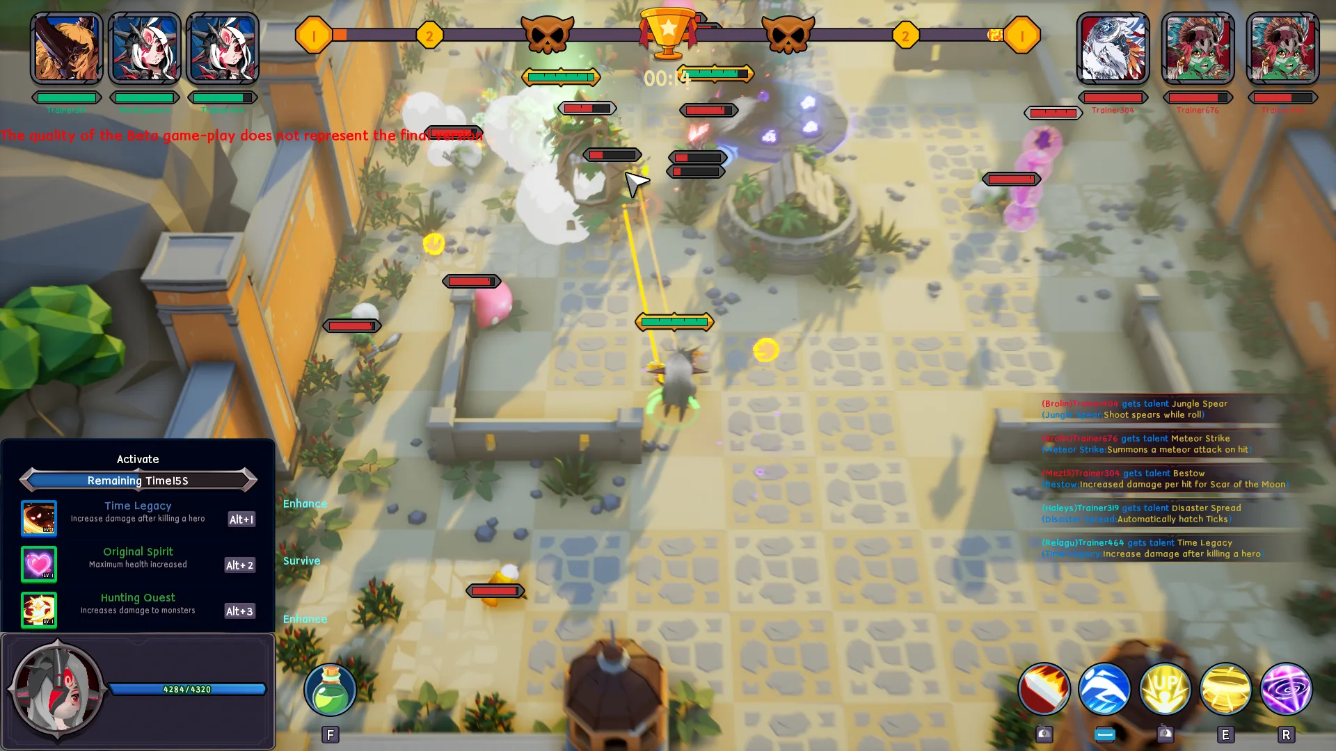Tearing Spaces gameplay: fighting with enemies