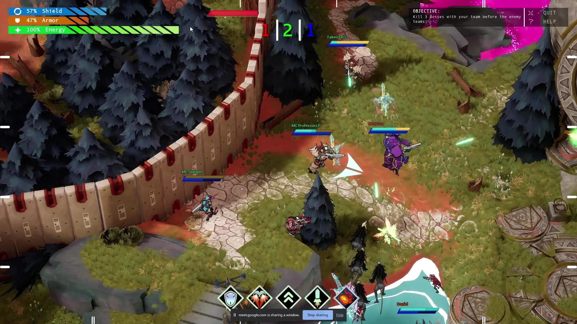 Kaidro gameplay: players engage in battle with other players