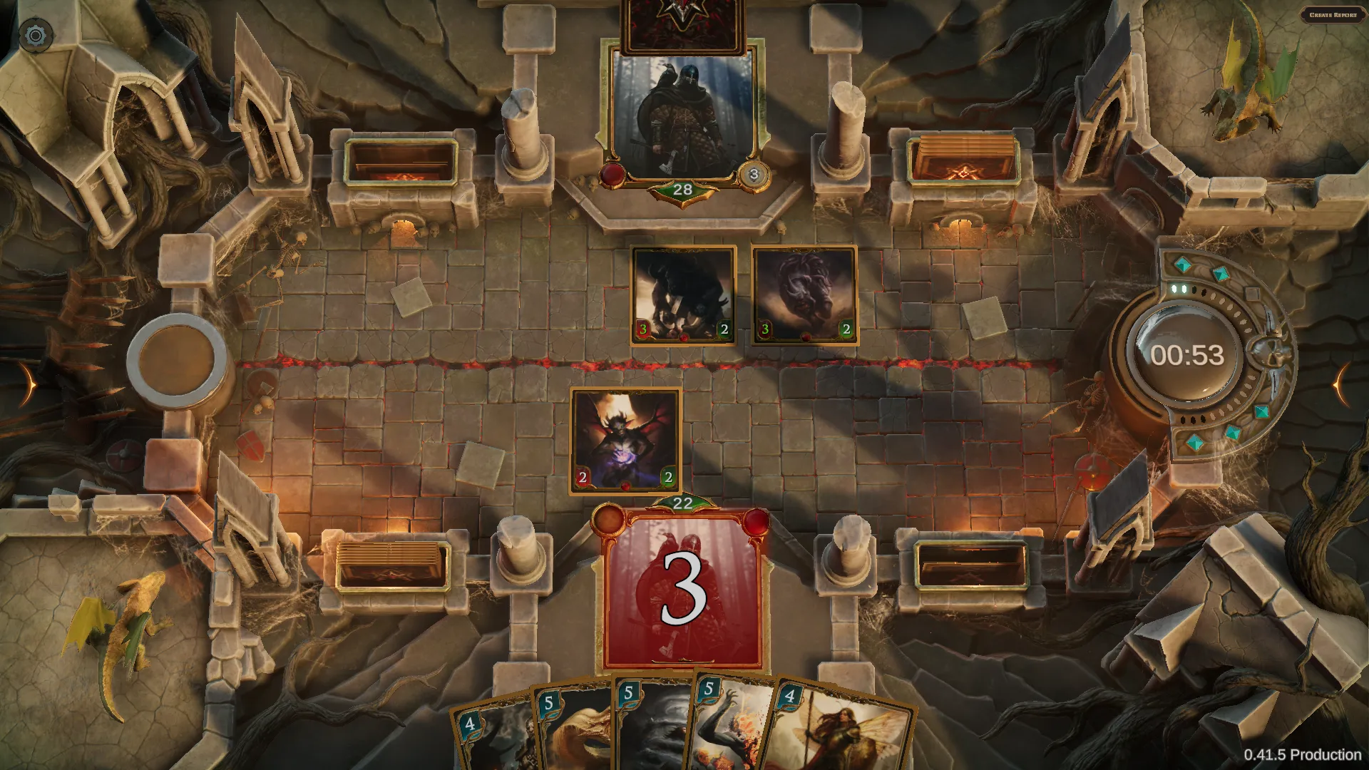 Cards of Ethernity gameplay: Direct attack